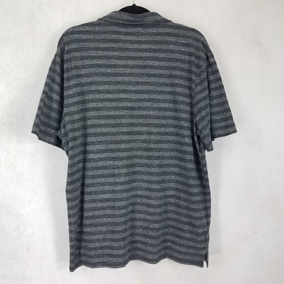 NEW Nordstrom Men's Shop XL Short sleeve Shirt Gray Black Mini Stripe NWT $49 - Picture 3 of 11